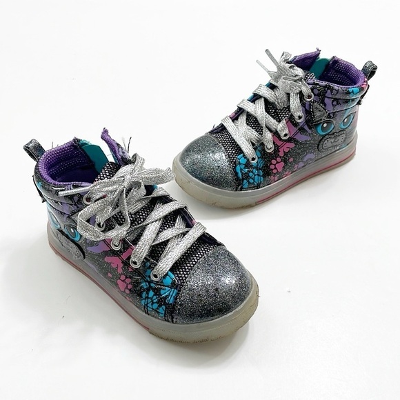 Athletic Works animal print toddler girls light up sneakers - Picture 1 of 8